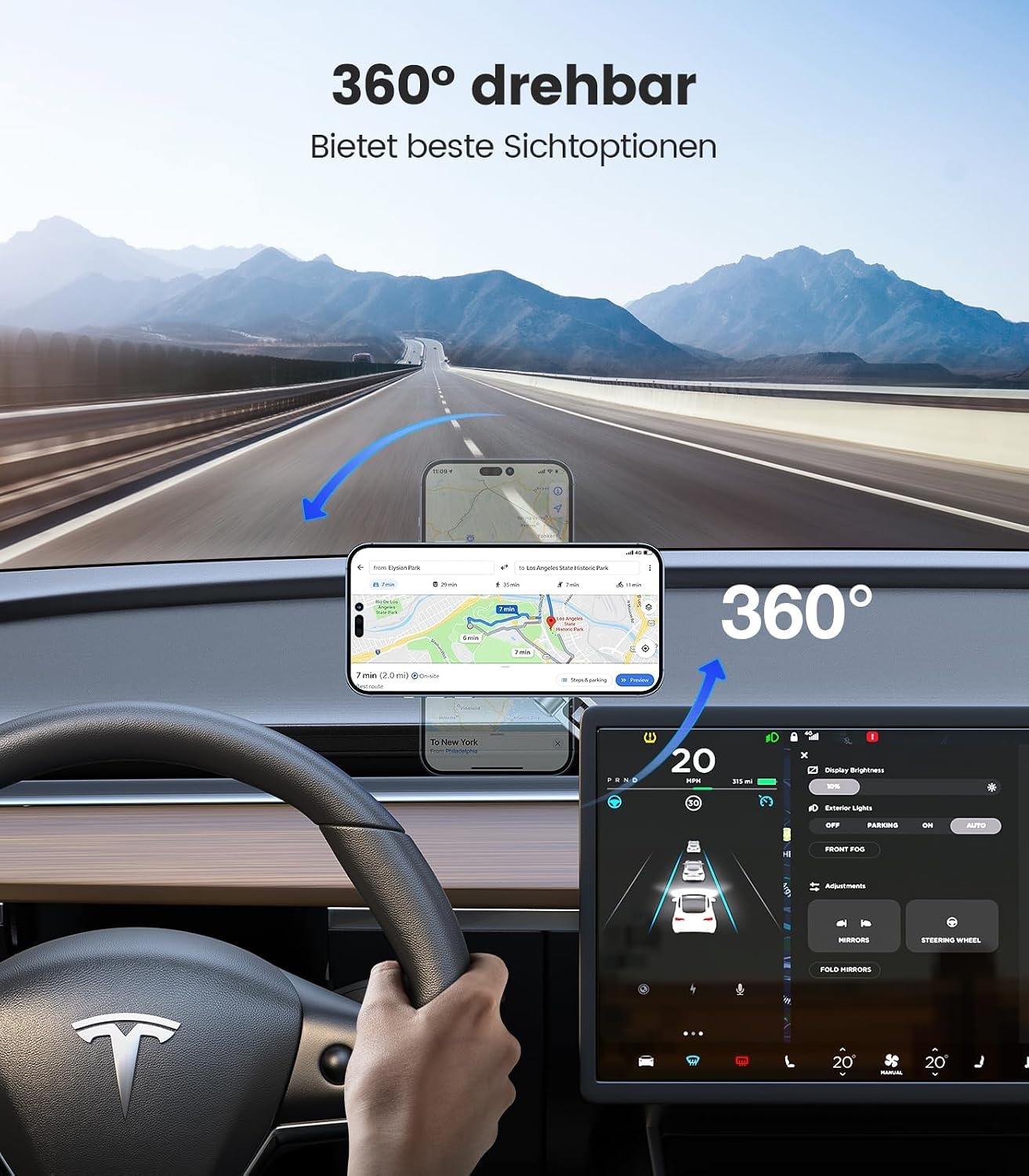 image:imageVICSEED Handyhalterung Auto Magnet fr Monitor Faltbar amp Versteckt MagSafe Autohalterung Strkste Magnetkraft Perfekt fr Tesla Model 3 amp YStrkste Haftung Handyhalterung fr alle Handys