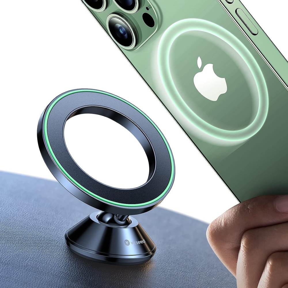 image:imageVICSEED Handyhalterung Auto Magnet fr MagSafe Autohalterung20 XN55 Strkste MagnetVollmetall amp360 Drehung Magnetische KFZ Halterung klebenStrkster 3M Kleber fr iPhone 16 15 14 13 12 SamsungShwarz