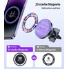 VICSEED Handyhalterung Auto Magnet Lüftung für Magsafe Autohalterung [Starker Magnet mit 20 xN55] Magnetische KFZ Handy Halterung Kompatibel für iPhone 18 17 16 15 14 13 Pro Max Samsung S26 Ultra usw(Lila)