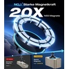 VICSEED Handyhalterung Auto Magnet Lüftung für Magsafe Autohalterung [Starker Magnet mit 20 xN55] Magnetische KFZ Handy Halterung Kompatibel für iPhone 18 17 16 15 14 13 Pro Max Samsung S26 Ultra usw(Klassisch Schwarz)