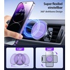 VICSEED Handyhalterung Auto Magnet Lüftung für Magsafe Autohalterung [Starker Magnet mit 20 xN55] Magnetische KFZ Handy Halterung Kompatibel für iPhone 18 17 16 15 14 13 Pro Max Samsung S26 Ultra usw(Lila)