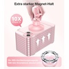 VICSEED Handyhalterung Auto Magnet Lüftung für Magsafe Autohalterung [Starker Magnet mit 20 xN55] Magnetische KFZ Handy Halterung Kompatibel für iPhone 18 17 16 15 14 13 Pro Max Samsung S26 Ultra usw(Rosa)