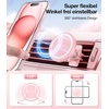 VICSEED Handyhalterung Auto Magnet Lüftung für Magsafe Autohalterung [Starker Magnet mit 20 xN55] Magnetische KFZ Handy Halterung Kompatibel für iPhone 18 17 16 15 14 13 Pro Max Samsung S26 Ultra usw(Rosa)
