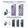 VICSEED Handyhalterung Auto Magnet für MagSafe Autohalterung[20 XN55 Stärkste Magnet],Vollmetall &360° Drehung Magnetische KFZ Halterung kleben[Stärkster 3M Kleber] für iPhone 16 15 14 13 12 Samsung(BLAU-VIOLETTER FARBVERLAUF)