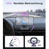 VICSEED Handyhalterung Auto Magnet für MagSafe Autohalterung[20 XN55 Stärkste Magnet],Vollmetall &360° Drehung Magnetische KFZ Halterung kleben[Stärkster 3M Kleber] für iPhone 16 15 14 13 12 Samsung(BLAU-VIOLETTER FARBVERLAUF)