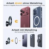 VICSEED Handyhalterung Auto Magnet für MagSafe Autohalterung[20 XN55 Stärkste Magnet],Vollmetall &360° Drehung Magnetische KFZ Halterung kleben[Stärkster 3M Kleber] für iPhone 16 15 14 13 12 Samsung(Shwarz)