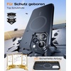 VICSEED Mag-Schild-Serie für iPhone 15 Pro Hülle mit MagSafe [Doppelschutz & SGS Zertifiziert] Ewige Magnetkraft Schutz Handyhülle Anti-Scratch für iPhone 15 Pro, Schwarz
