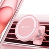 VICSEED Handyhalterung Auto Magnet Lüftung für Magsafe Autohalterung [Starker Magnet mit 20 xN55] Magnetische KFZ Handy Halterung Kompatibel für iPhone 18 17 16 15 14 13 Pro Max Samsung S26 Ultra usw(Rosa)