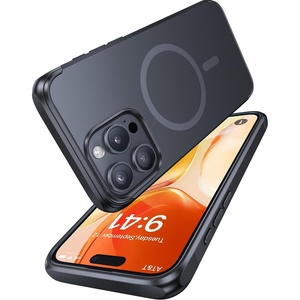 VICSEED Mag-Schild-Serie für iPhone 15 Pro Hülle mit MagSafe [Doppelschutz & SGS Zertifiziert] Ewige Magnetkraft Schutz Handyhülle Anti-Scratch für iPhone 15 Pro, Schwarz