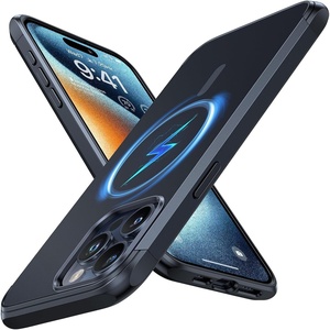VICSEED Ultra Stoßschutz für iPhone 15 Pro Max Hülle für MagSafe [36 NdFeB Magneten& Echte Militär Fallschutz] Velvety Touch Handyhülle iPhone 15 Pro Max Case Kratzfest Schutzhülle 2023 6.7″，Schwarz